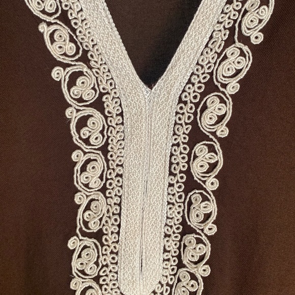 Handmade Embroidery Ethnic traditional Men tunic Caftan - Picture 2 of 2